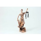 Statua Dea "Giustizia" rame20cm