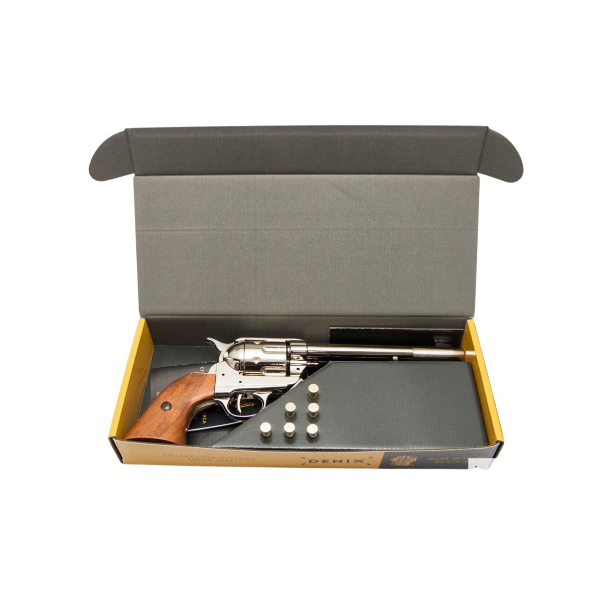 Revolver Colt 45 Peacemaker 7.5' con 6 proiettili 