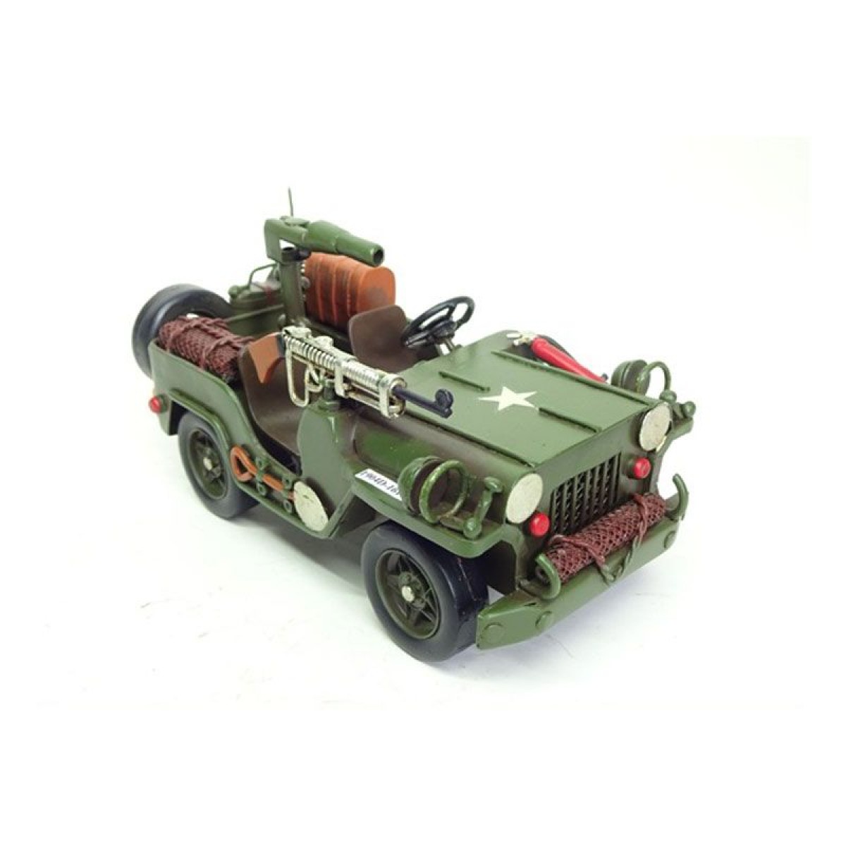 Modellino Vintage jeep militare 17 cm