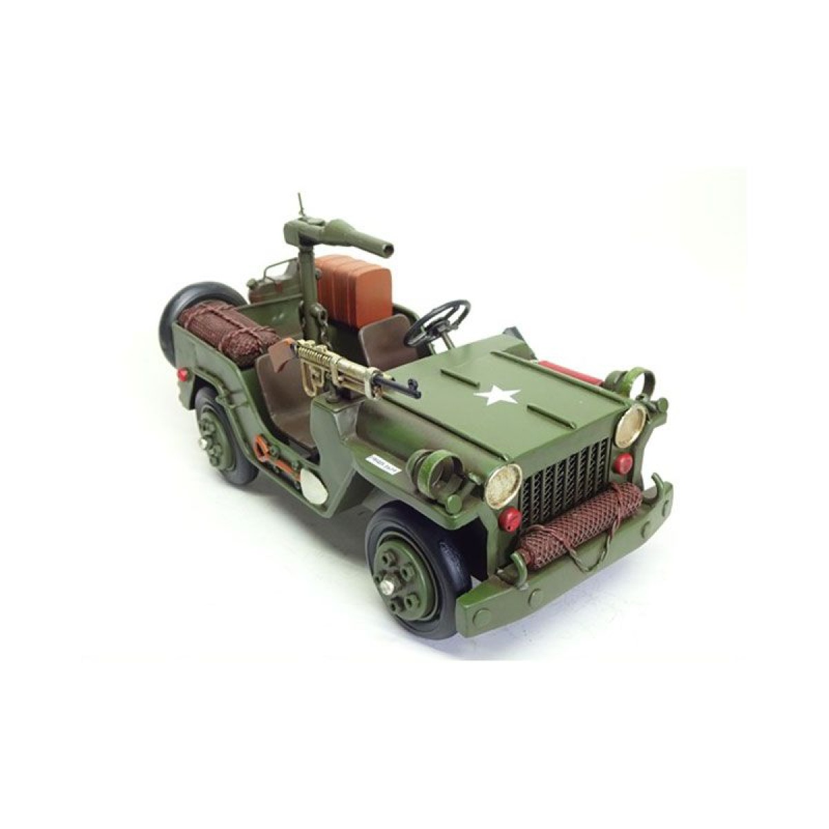 Modellino Vintage jeep militare 26 cm