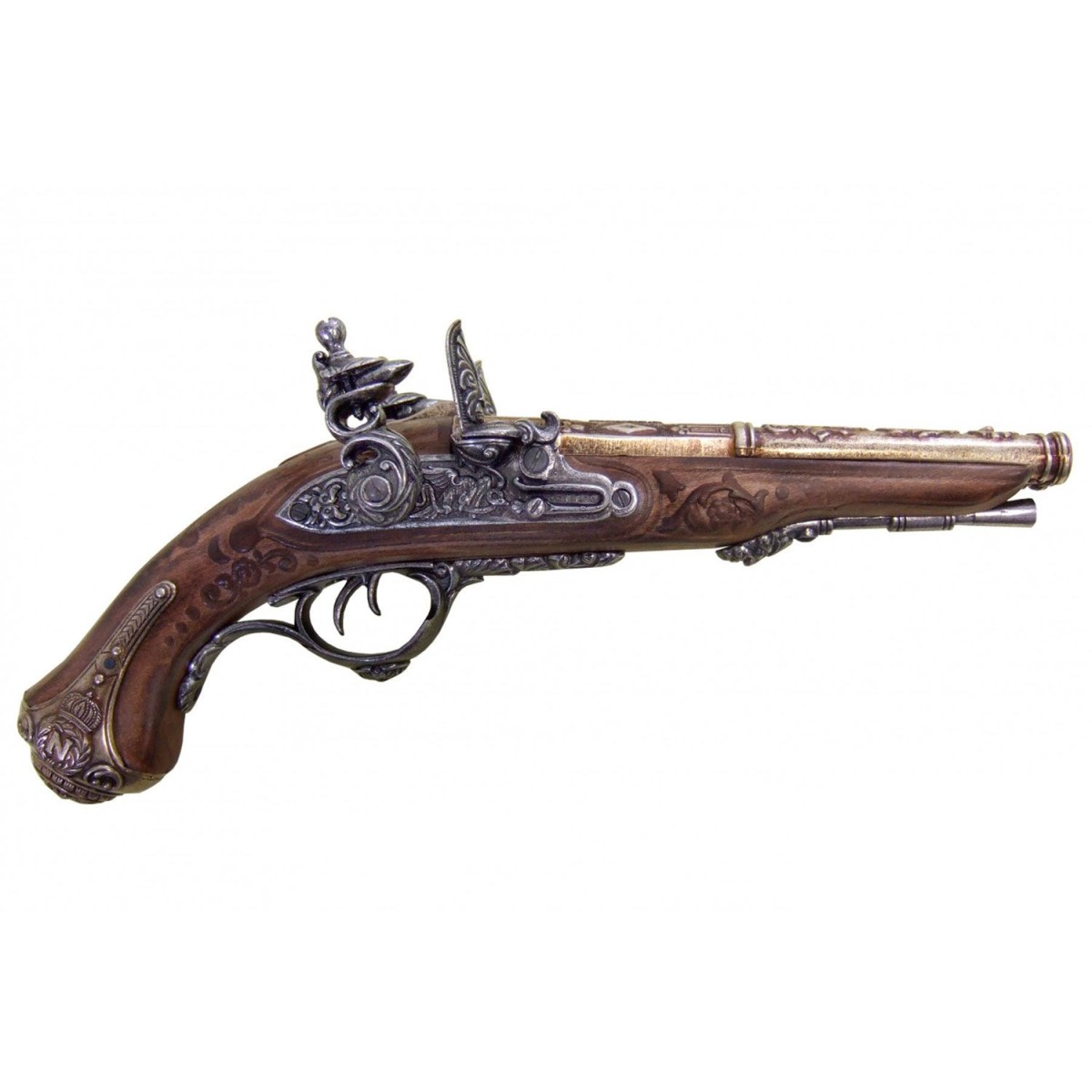 Pistola A Pietra Focaia Francese A 2 Canne