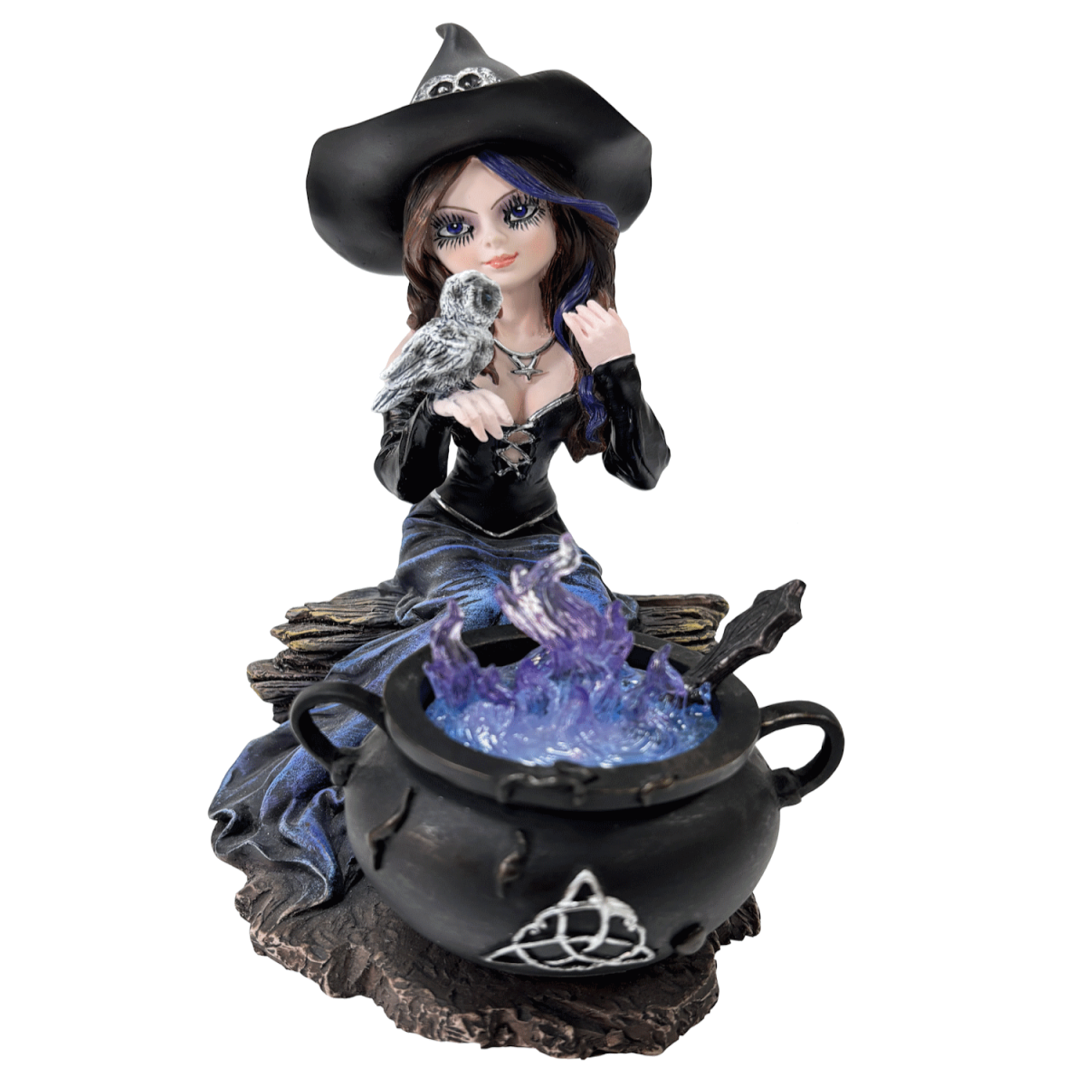Strega fuoco blu 16 cm