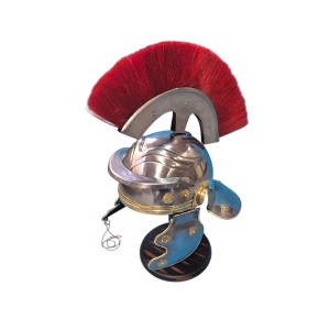 Elmo da centurione romano imbottito in similpelle